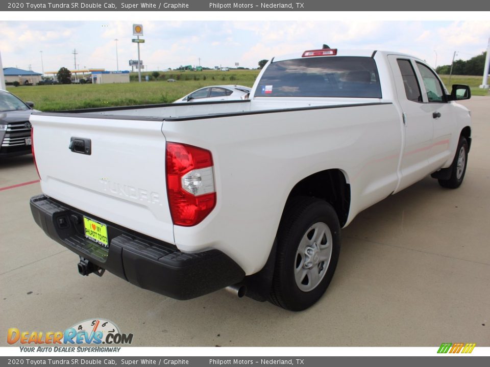 2020 Toyota Tundra SR Double Cab Super White / Graphite Photo #8