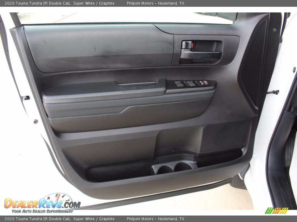 2020 Toyota Tundra SR Double Cab Super White / Graphite Photo #9