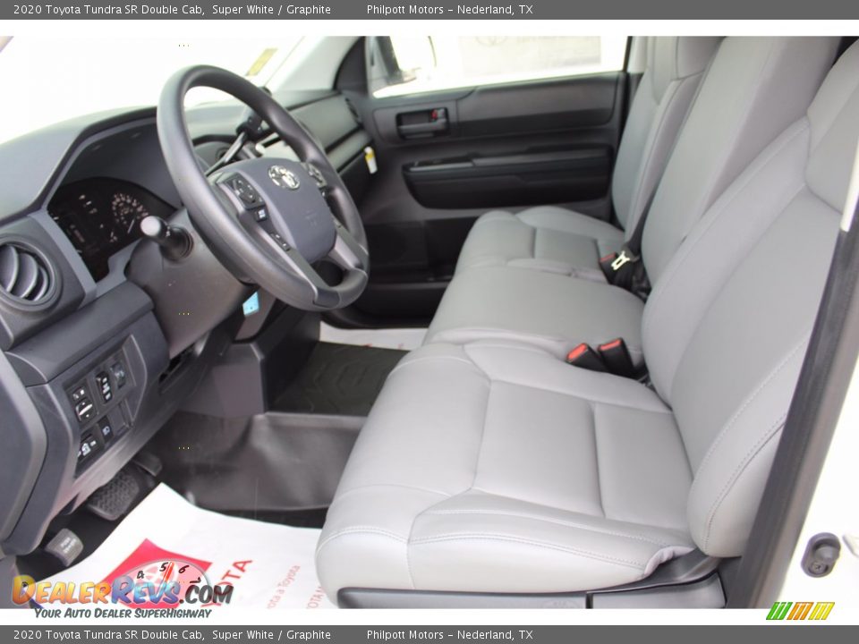 2020 Toyota Tundra SR Double Cab Super White / Graphite Photo #10
