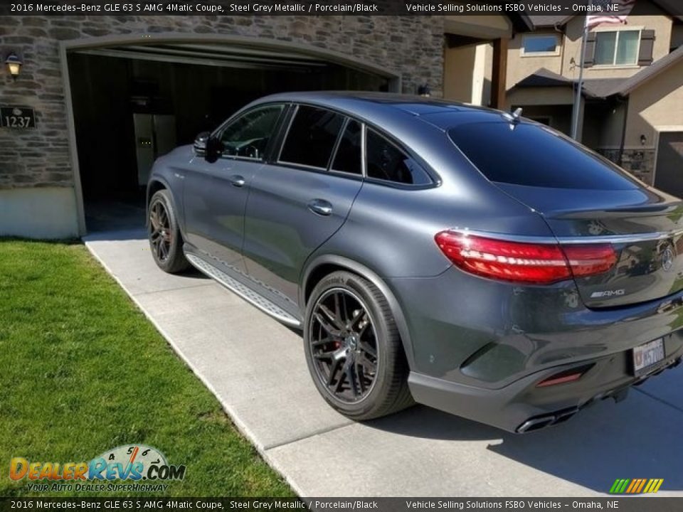 2016 Mercedes-Benz GLE 63 S AMG 4Matic Coupe Steel Grey Metallic / Porcelain/Black Photo #4