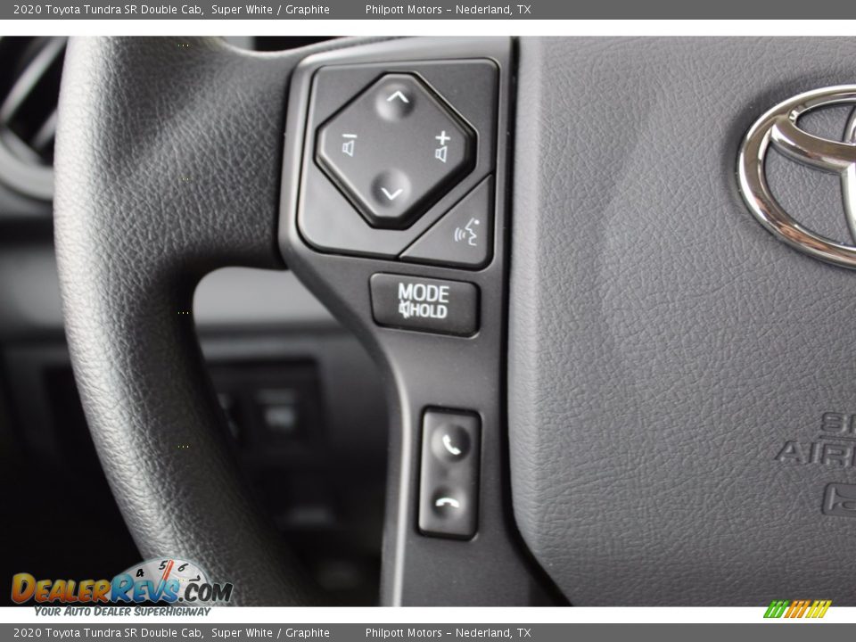 2020 Toyota Tundra SR Double Cab Super White / Graphite Photo #11