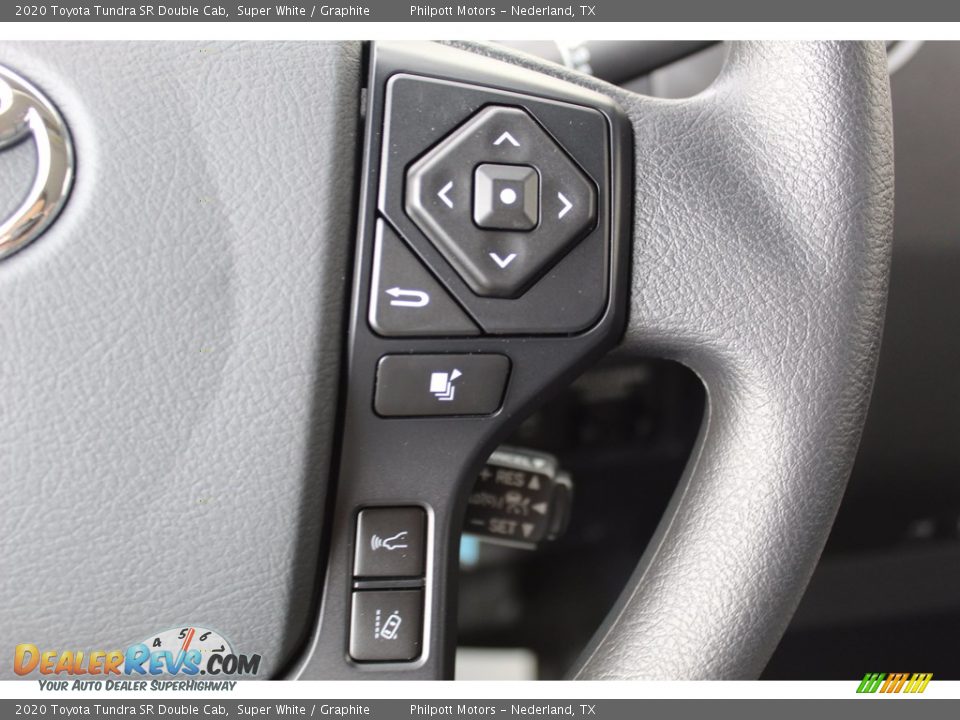 2020 Toyota Tundra SR Double Cab Super White / Graphite Photo #12