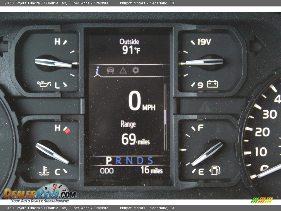 2020 Toyota Tundra SR Double Cab Super White / Graphite Photo #14