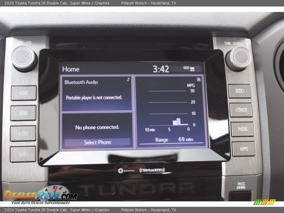 2020 Toyota Tundra SR Double Cab Super White / Graphite Photo #15