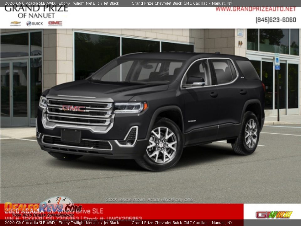 2020 GMC Acadia SLE AWD Ebony Twilight Metallic / Jet Black Photo #1