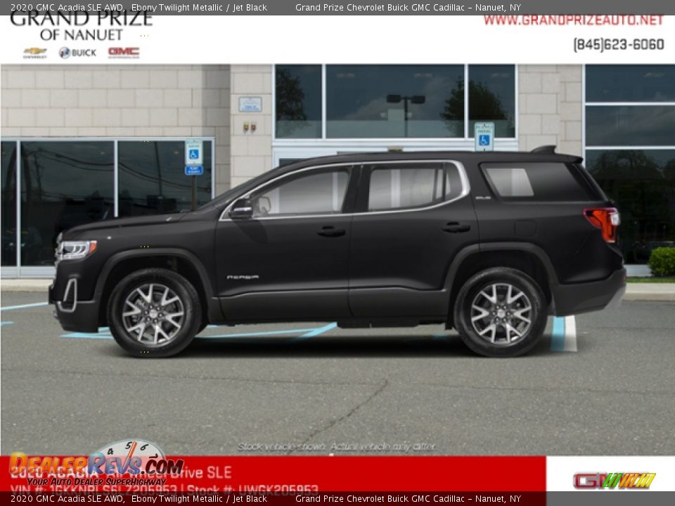 2020 GMC Acadia SLE AWD Ebony Twilight Metallic / Jet Black Photo #2