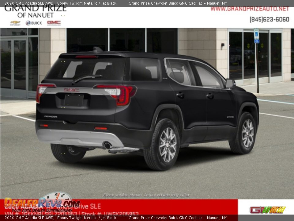 2020 GMC Acadia SLE AWD Ebony Twilight Metallic / Jet Black Photo #3