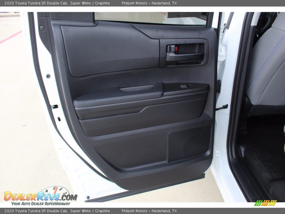 2020 Toyota Tundra SR Double Cab Super White / Graphite Photo #18