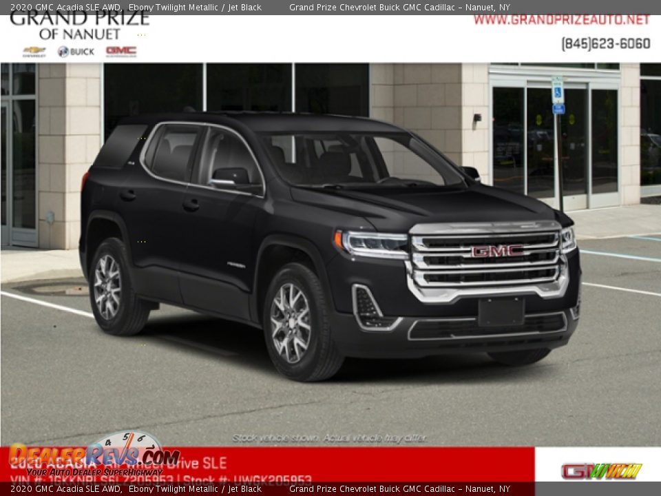 2020 GMC Acadia SLE AWD Ebony Twilight Metallic / Jet Black Photo #4