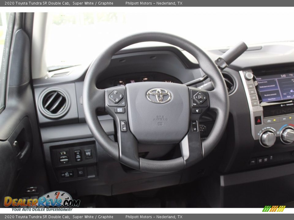 2020 Toyota Tundra SR Double Cab Super White / Graphite Photo #21