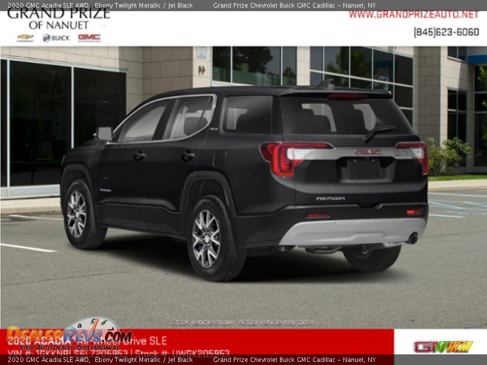 2020 GMC Acadia SLE AWD Ebony Twilight Metallic / Jet Black Photo #6