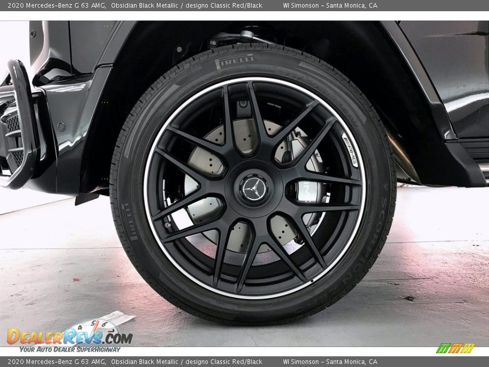 2020 Mercedes-Benz G 63 AMG Obsidian Black Metallic / designo Classic Red/Black Photo #9