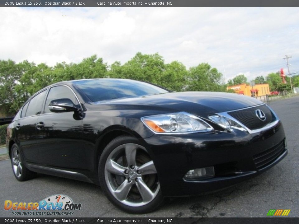 2008 Lexus GS 350 Obsidian Black / Black Photo #1