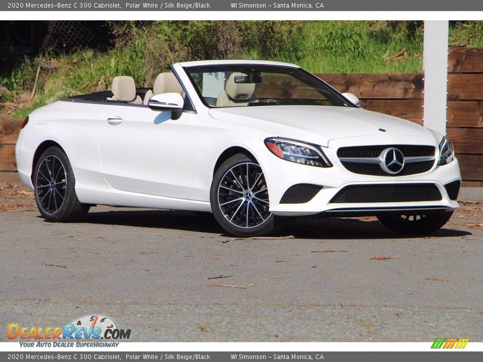 2020 Mercedes-Benz C 300 Cabriolet Polar White / Silk Beige/Black Photo #3
