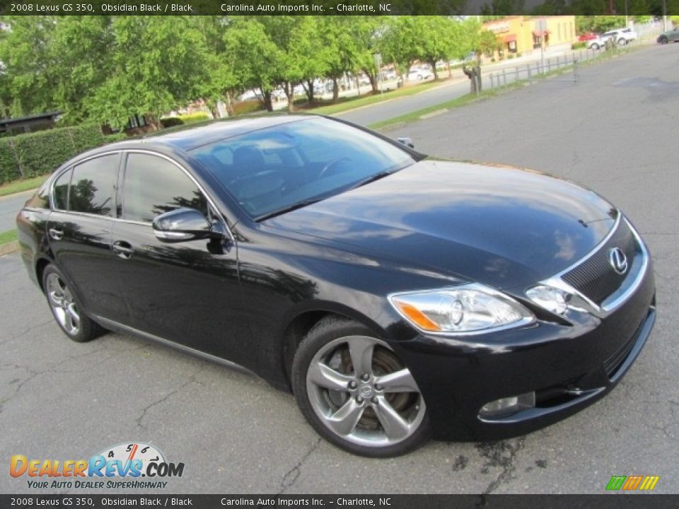 2008 Lexus GS 350 Obsidian Black / Black Photo #3