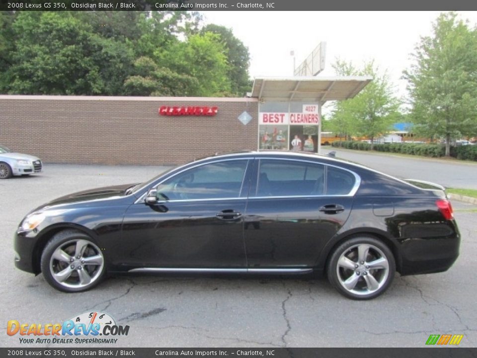 2008 Lexus GS 350 Obsidian Black / Black Photo #7