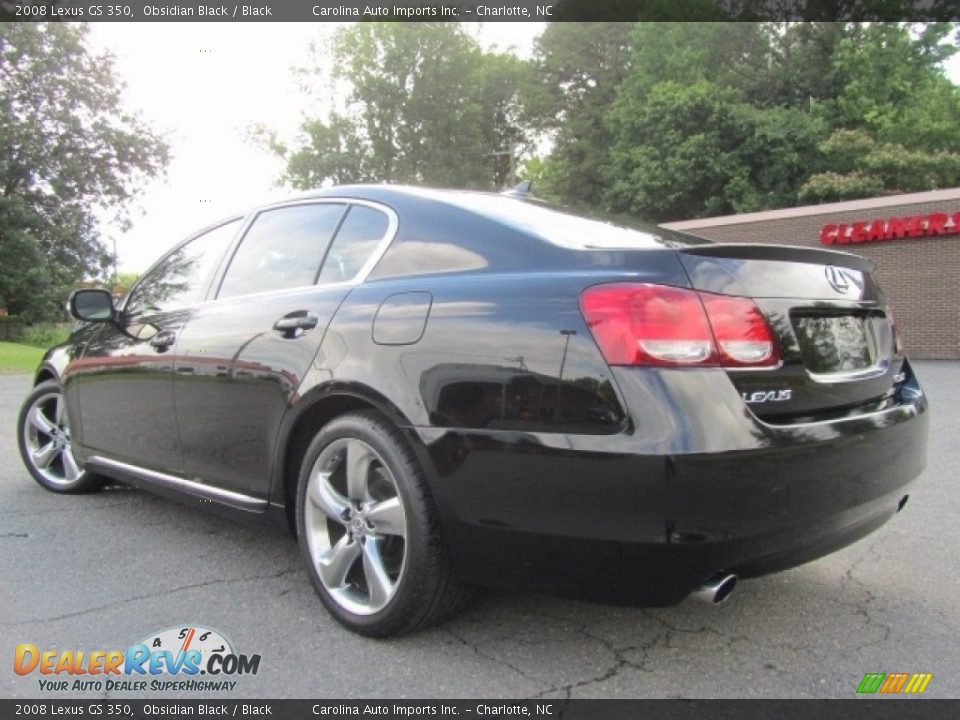 2008 Lexus GS 350 Obsidian Black / Black Photo #8