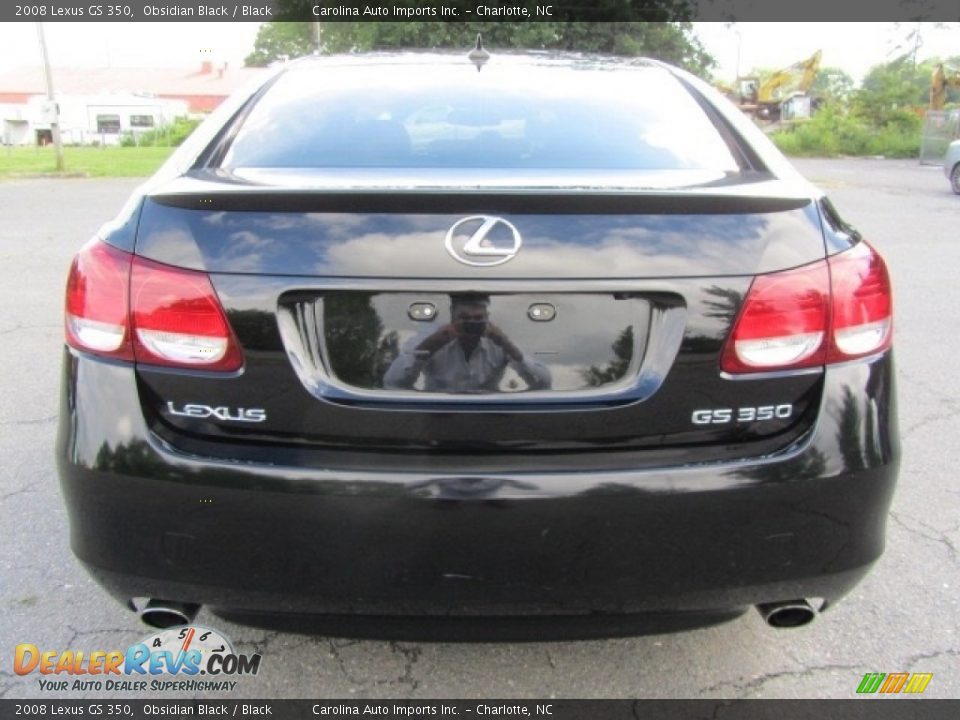 2008 Lexus GS 350 Obsidian Black / Black Photo #9