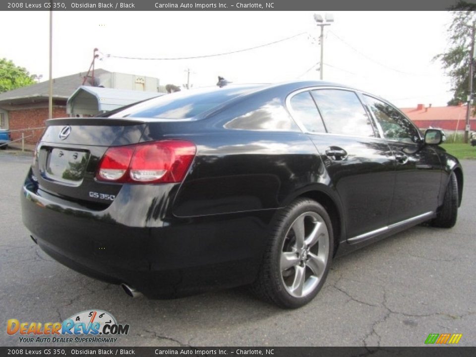 2008 Lexus GS 350 Obsidian Black / Black Photo #10