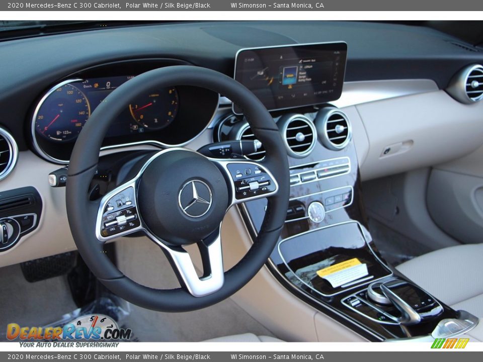 2020 Mercedes-Benz C 300 Cabriolet Polar White / Silk Beige/Black Photo #9