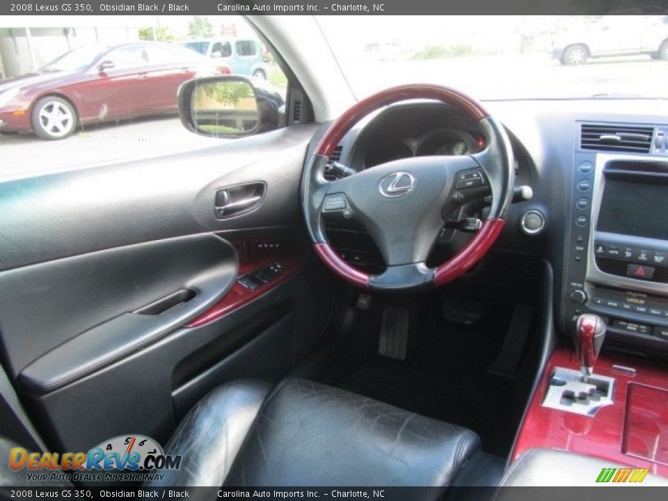 2008 Lexus GS 350 Obsidian Black / Black Photo #12