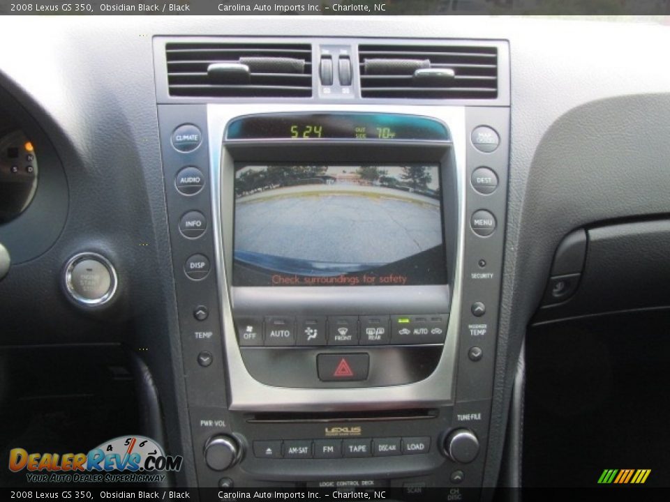 2008 Lexus GS 350 Obsidian Black / Black Photo #16