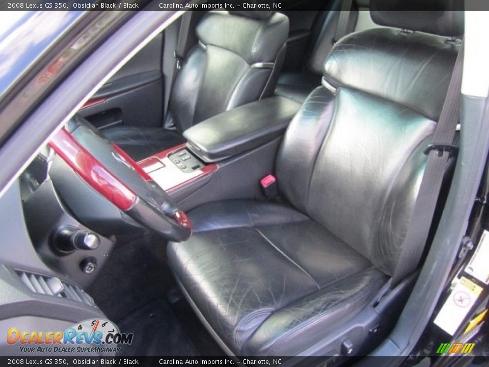 2008 Lexus GS 350 Obsidian Black / Black Photo #19