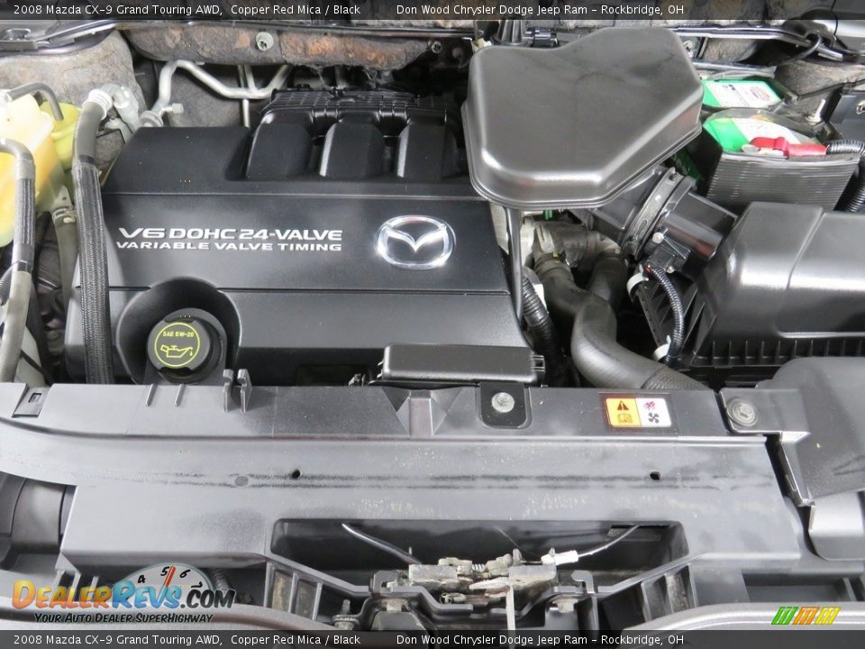 2008 Mazda CX-9 Grand Touring AWD Copper Red Mica / Black Photo #10