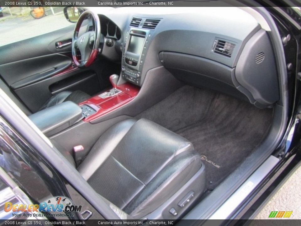 2008 Lexus GS 350 Obsidian Black / Black Photo #22