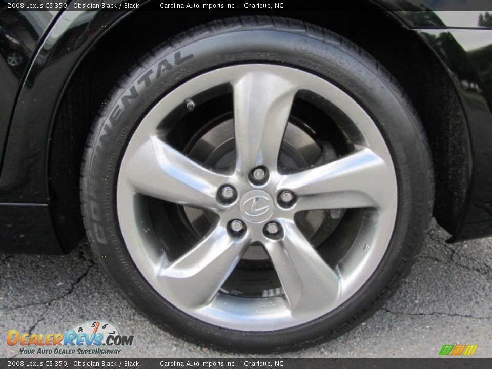 2008 Lexus GS 350 Obsidian Black / Black Photo #26