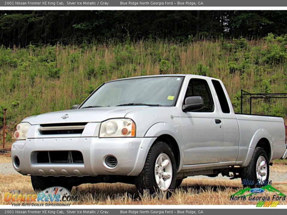 2001 Nissan Frontier XE King Cab Silver Ice Metallic / Gray Photo #1