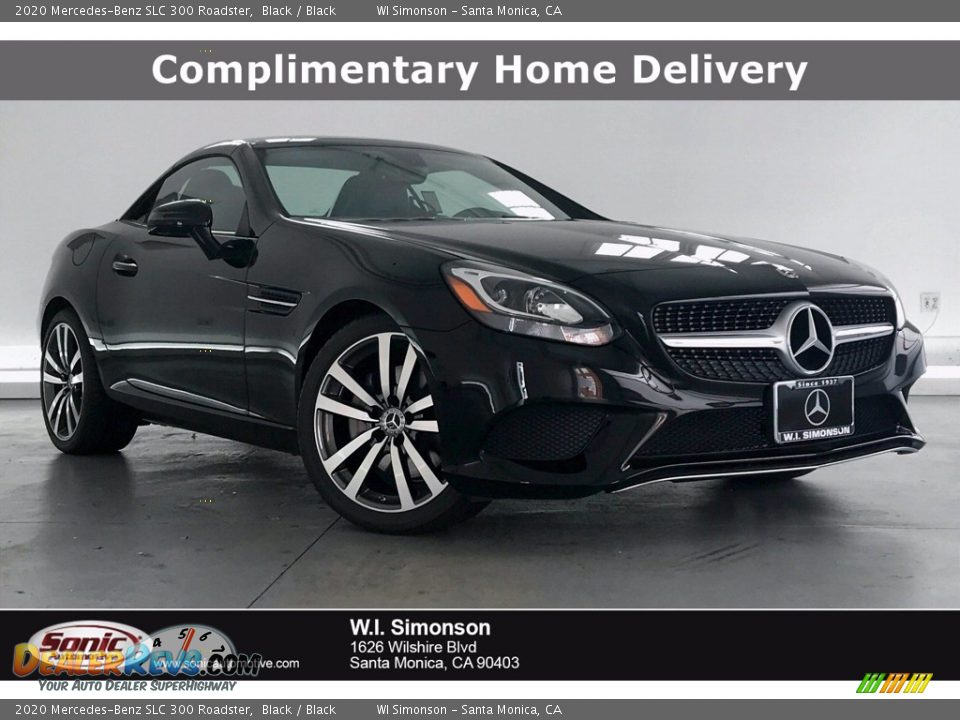 2020 Mercedes-Benz SLC 300 Roadster Black / Black Photo #1
