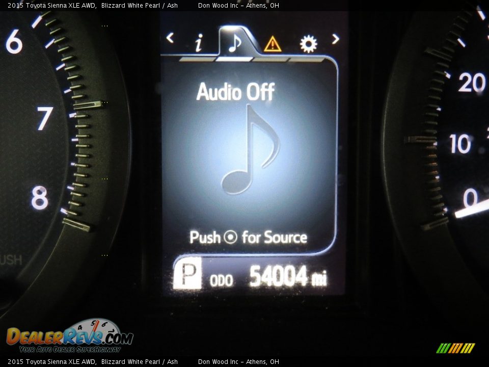 2015 Toyota Sienna XLE AWD Blizzard White Pearl / Ash Photo #29