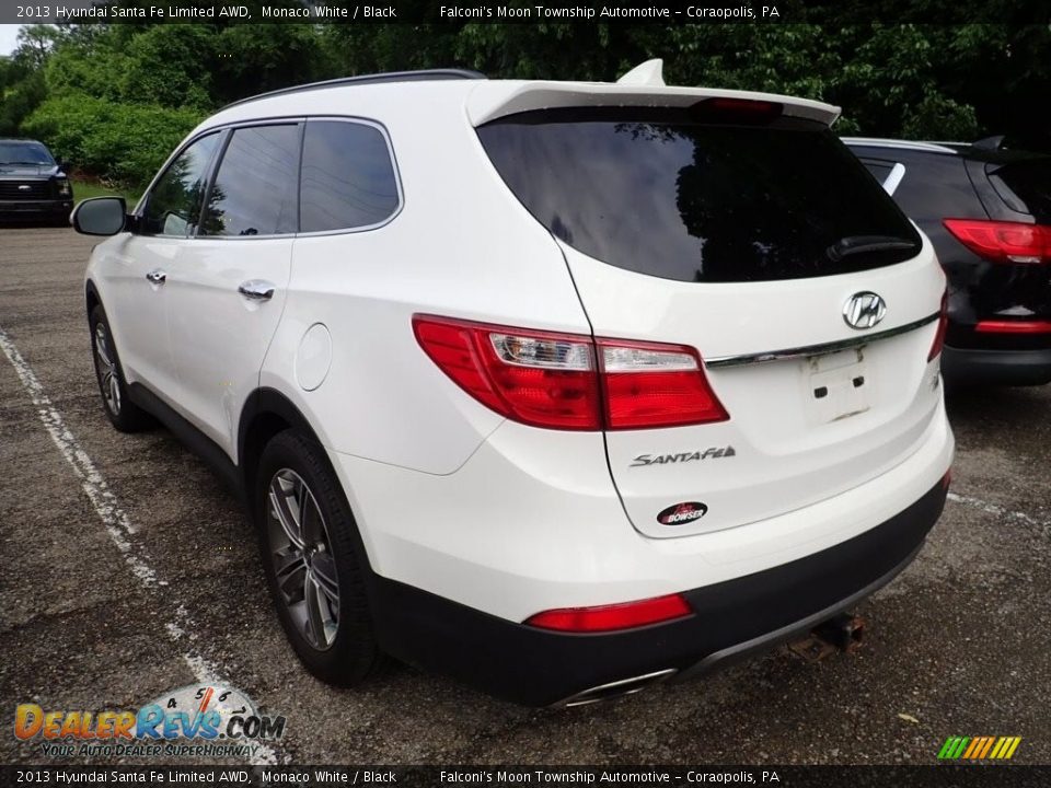2013 Hyundai Santa Fe Limited AWD Monaco White / Black Photo #2
