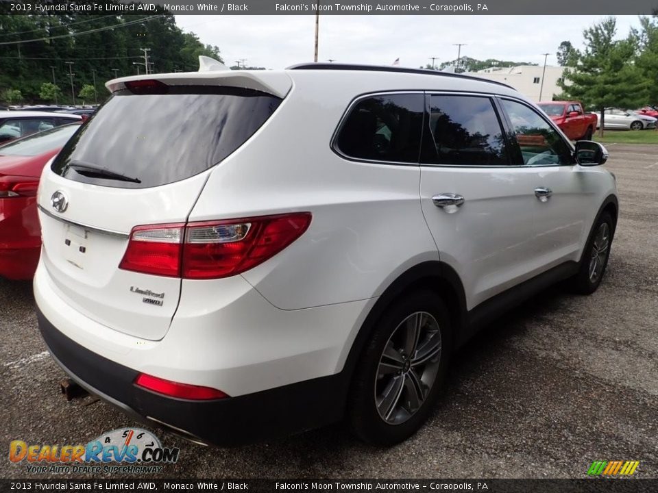 2013 Hyundai Santa Fe Limited AWD Monaco White / Black Photo #3