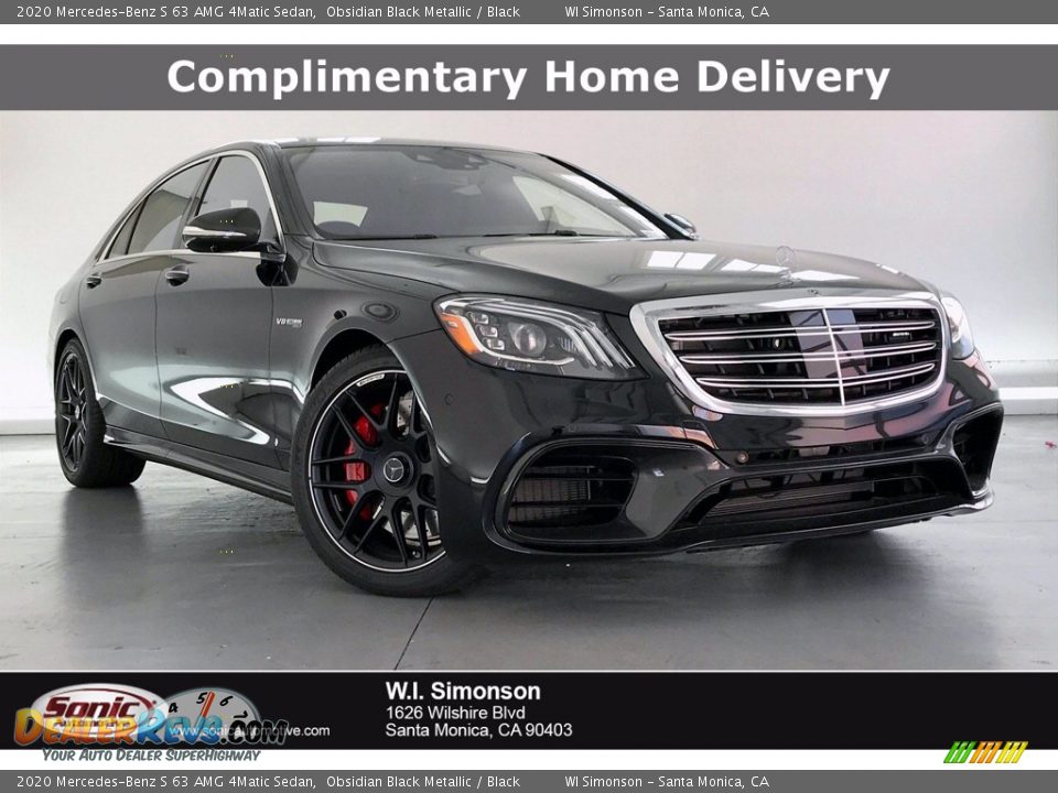 2020 Mercedes-Benz S 63 AMG 4Matic Sedan Obsidian Black Metallic / Black Photo #1