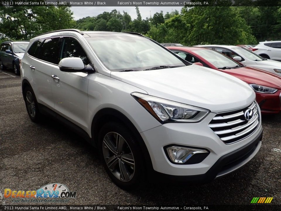 2013 Hyundai Santa Fe Limited AWD Monaco White / Black Photo #4