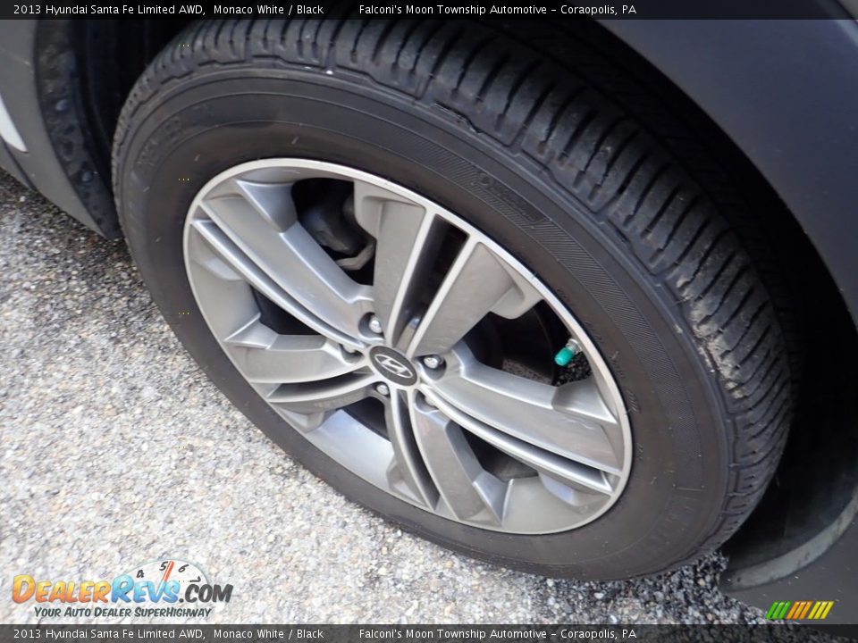 2013 Hyundai Santa Fe Limited AWD Monaco White / Black Photo #5
