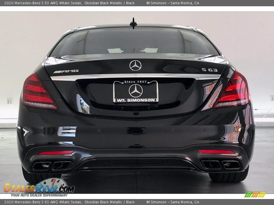 2020 Mercedes-Benz S 63 AMG 4Matic Sedan Obsidian Black Metallic / Black Photo #3