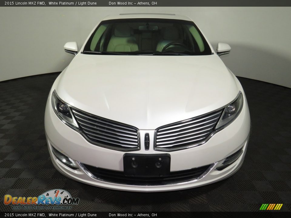 2015 Lincoln MKZ FWD White Platinum / Light Dune Photo #4