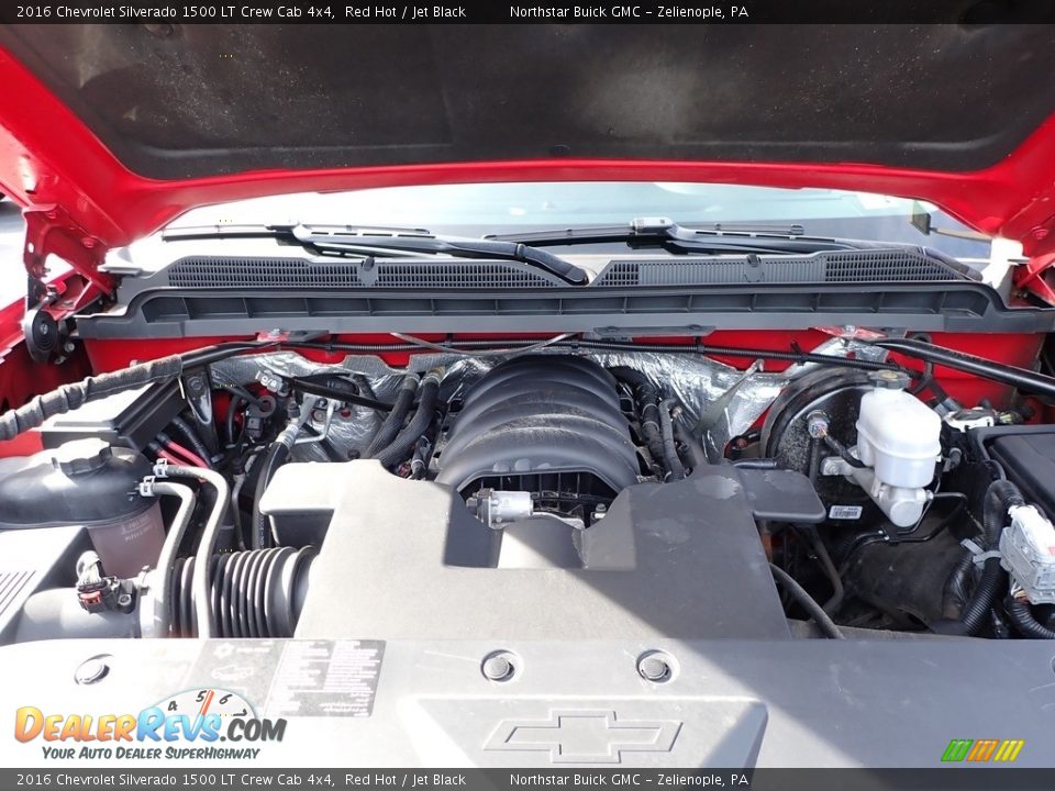 2016 Chevrolet Silverado 1500 LT Crew Cab 4x4 Red Hot / Jet Black Photo #2
