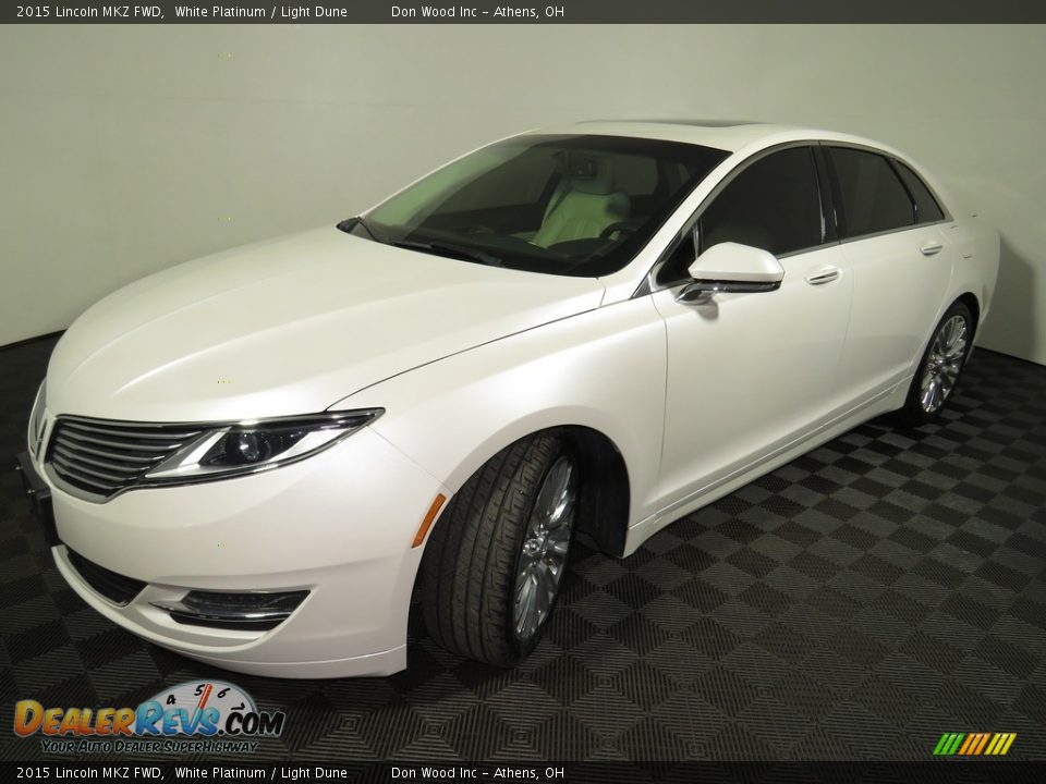 2015 Lincoln MKZ FWD White Platinum / Light Dune Photo #7