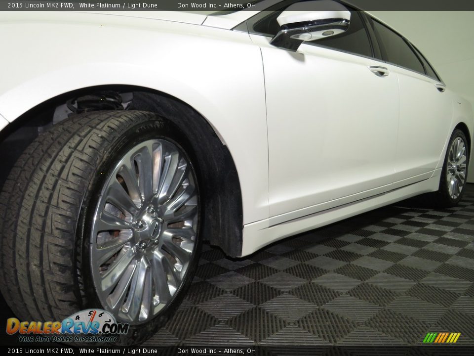 2015 Lincoln MKZ FWD White Platinum / Light Dune Photo #8