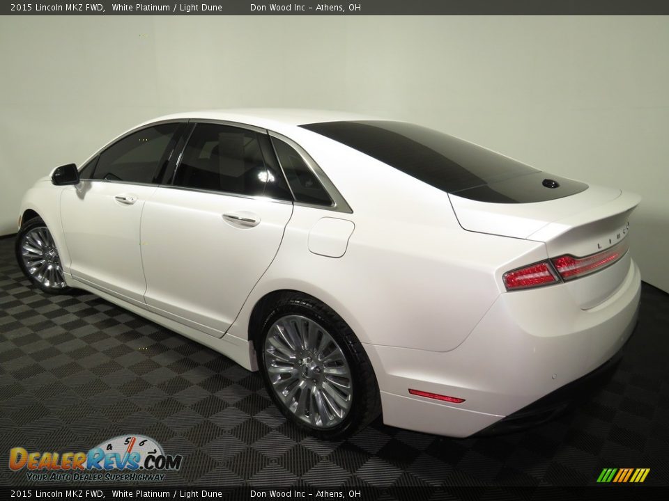 2015 Lincoln MKZ FWD White Platinum / Light Dune Photo #9