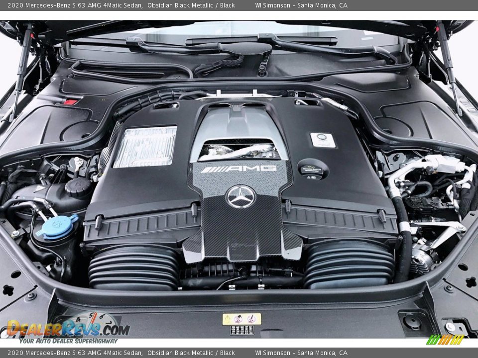 2020 Mercedes-Benz S 63 AMG 4Matic Sedan 4.0 Liter DI biturbo DOHC 32-Valve VVT V8 Engine Photo #8