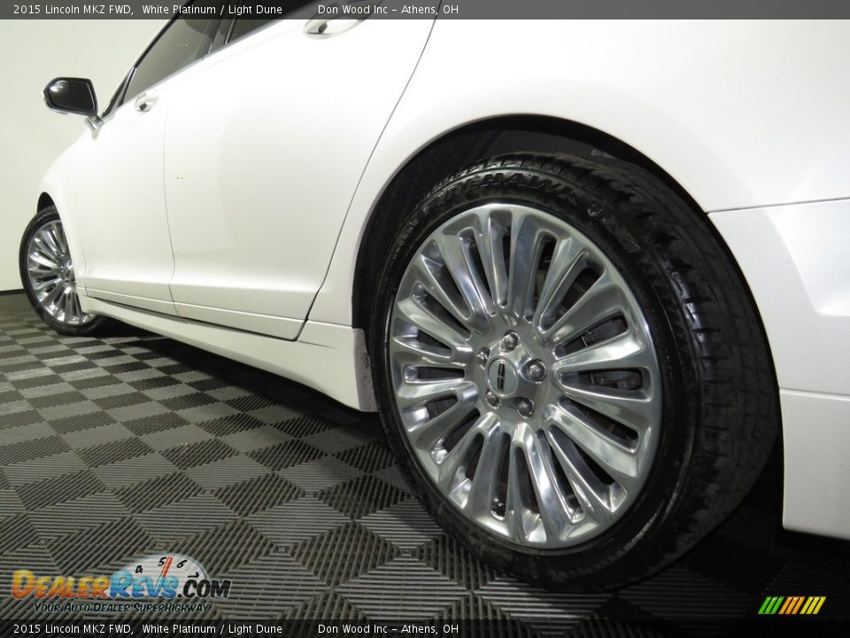 2015 Lincoln MKZ FWD White Platinum / Light Dune Photo #10