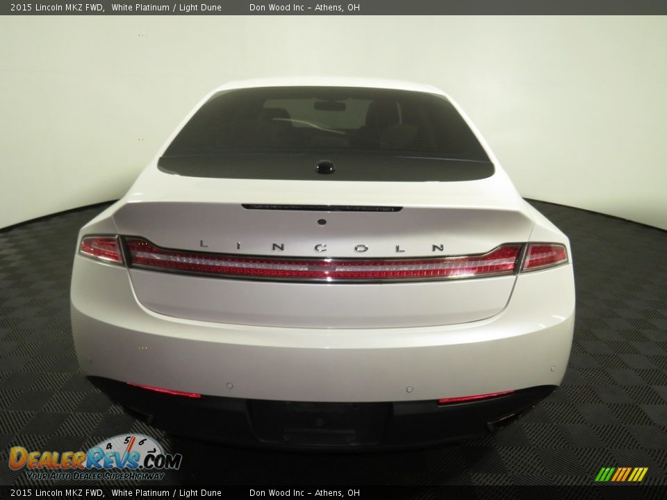 2015 Lincoln MKZ FWD White Platinum / Light Dune Photo #11