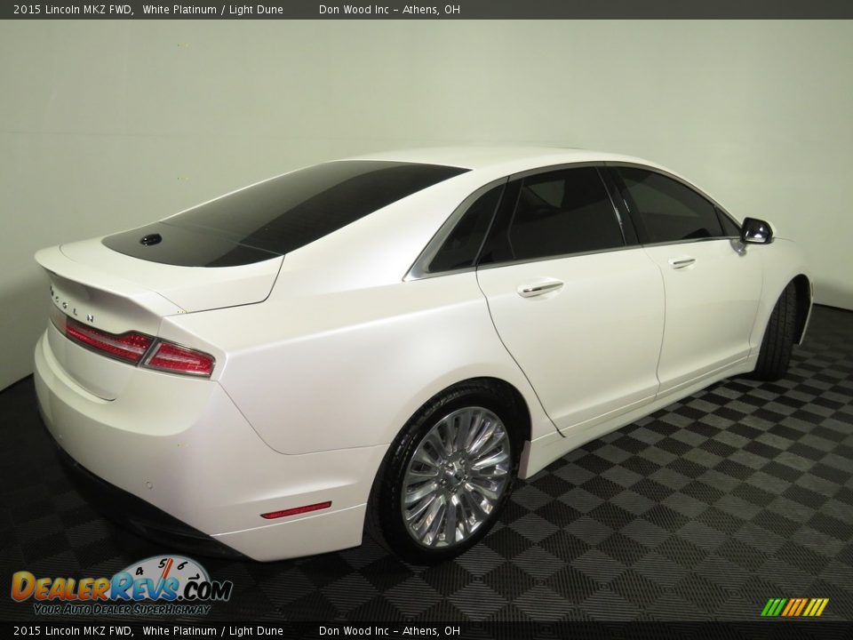 2015 Lincoln MKZ FWD White Platinum / Light Dune Photo #14