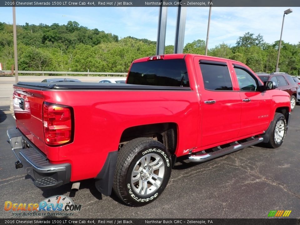 2016 Chevrolet Silverado 1500 LT Crew Cab 4x4 Red Hot / Jet Black Photo #9