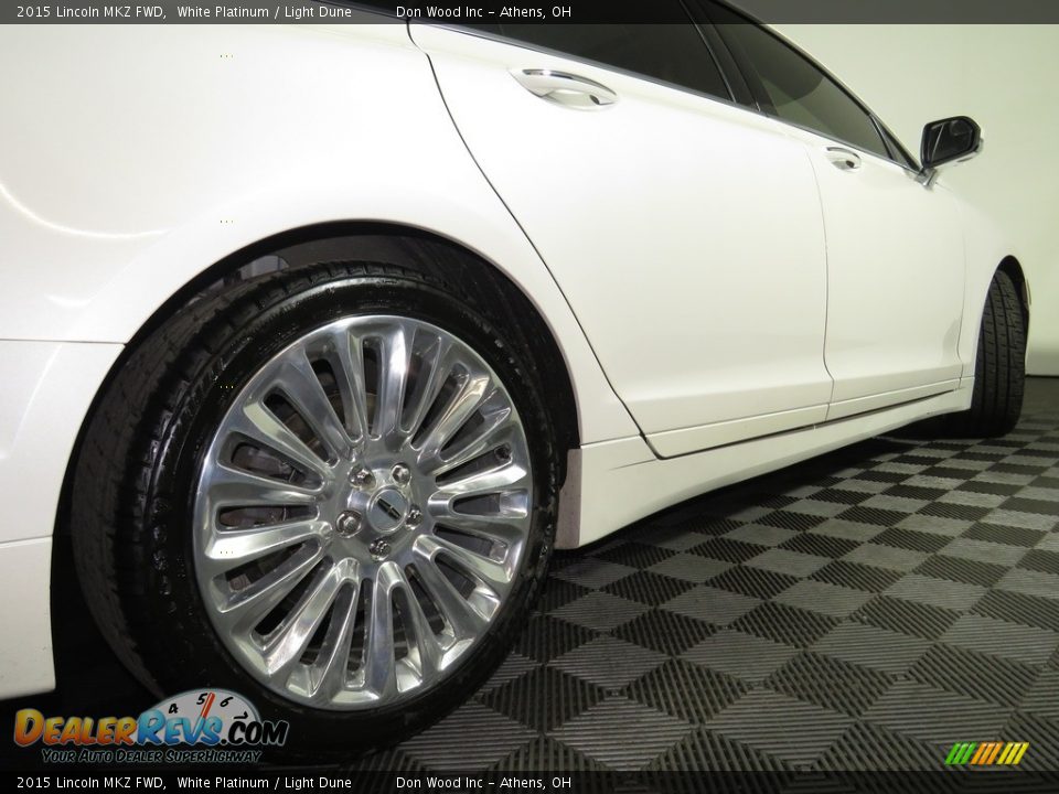 2015 Lincoln MKZ FWD White Platinum / Light Dune Photo #15